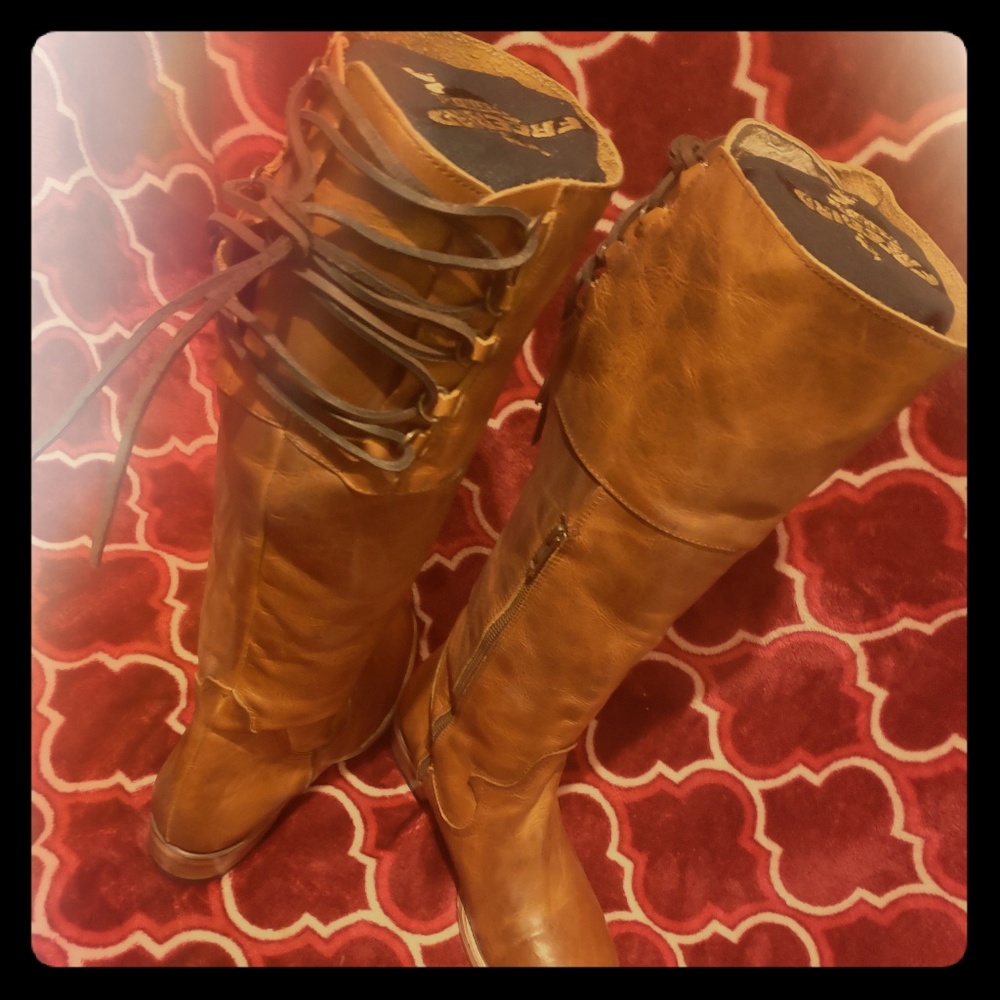 Real leather boots